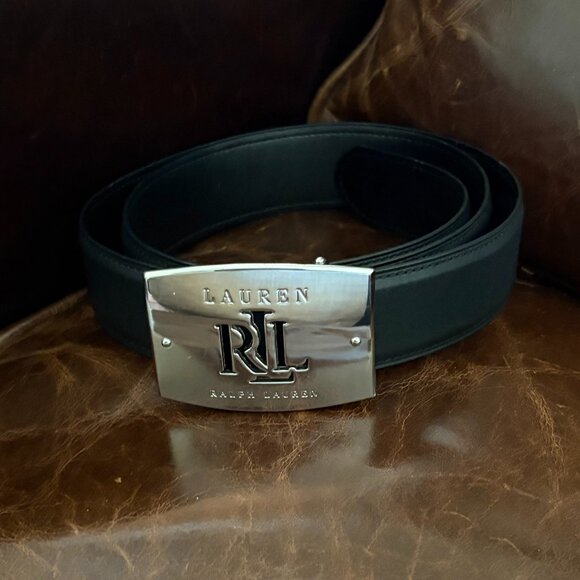 Ralph Lauren Accessories - Ralph Lauren Belt. Size M. Black. Silver Buckle. NWOT.